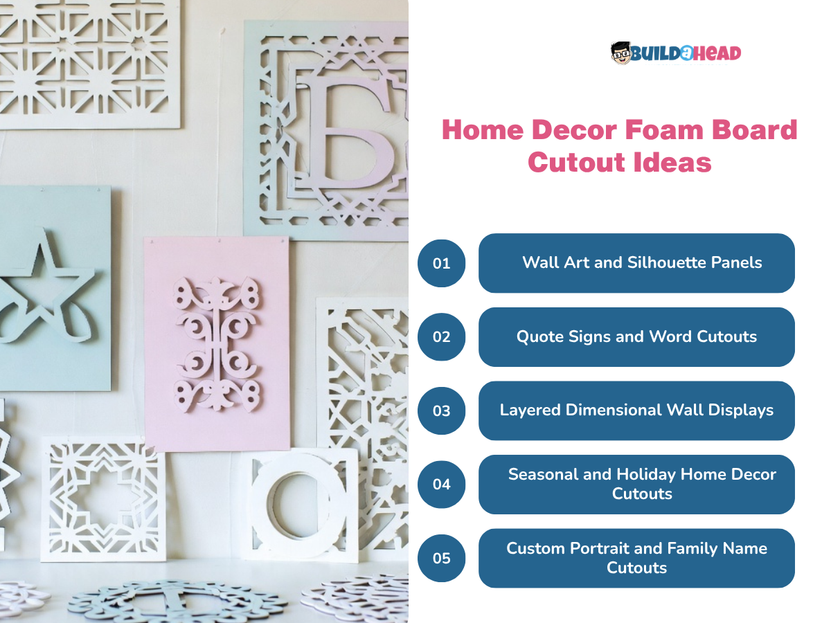 Home Decor Foam Board Cutout Ideas